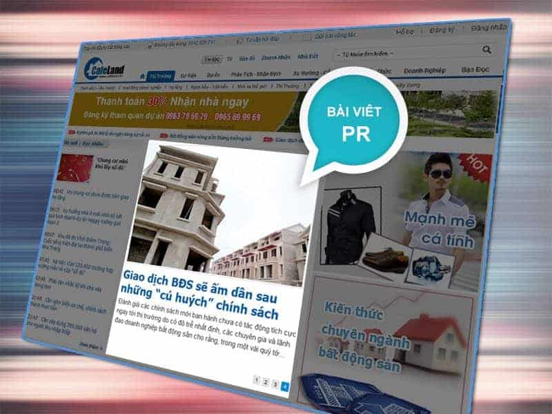 Doanh nghiệp sử dụng bài viết PR trên nhiều trang báo lớn