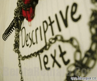 Anchor text phải có tính miêu tả