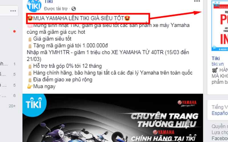 Mẫu tiêu đề hấp dẫn trên facebook