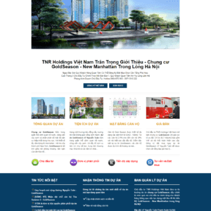 Blogspot template bất động sản Gold Season