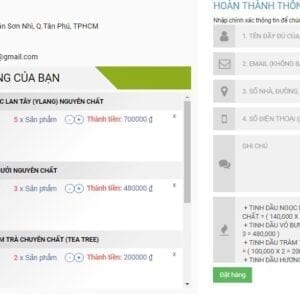 Blogspot template tinh dầu online