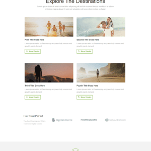 Landing page du lịch