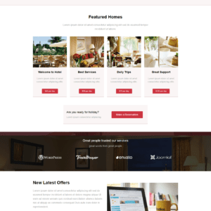 Landing page khách sạn, spa