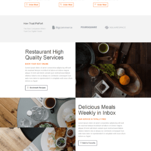 Landing page nhà hàng