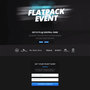 Landing page triển lãm, show diễn