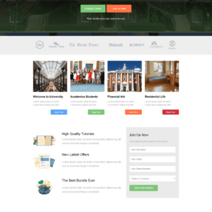 Landing page trường học, giáo dục