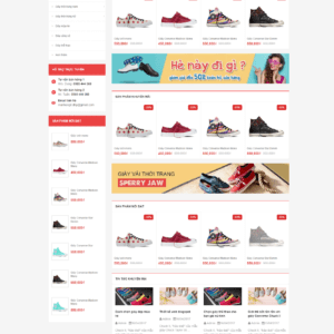 Blogspot template bán hàng Big shoes