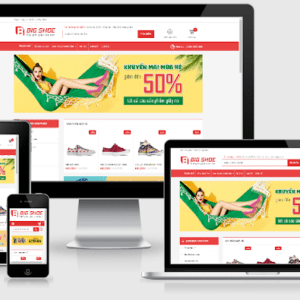 Blogspot template bán hàng Big shoes