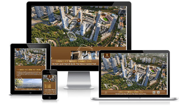 Blogspot template bất động sản The Manor Central Park