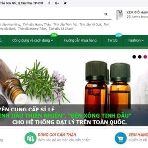 Blogspot template tinh dầu online