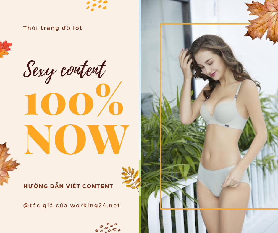 Hướng dẫn viết bài quảng cáo đồ lót thu hút