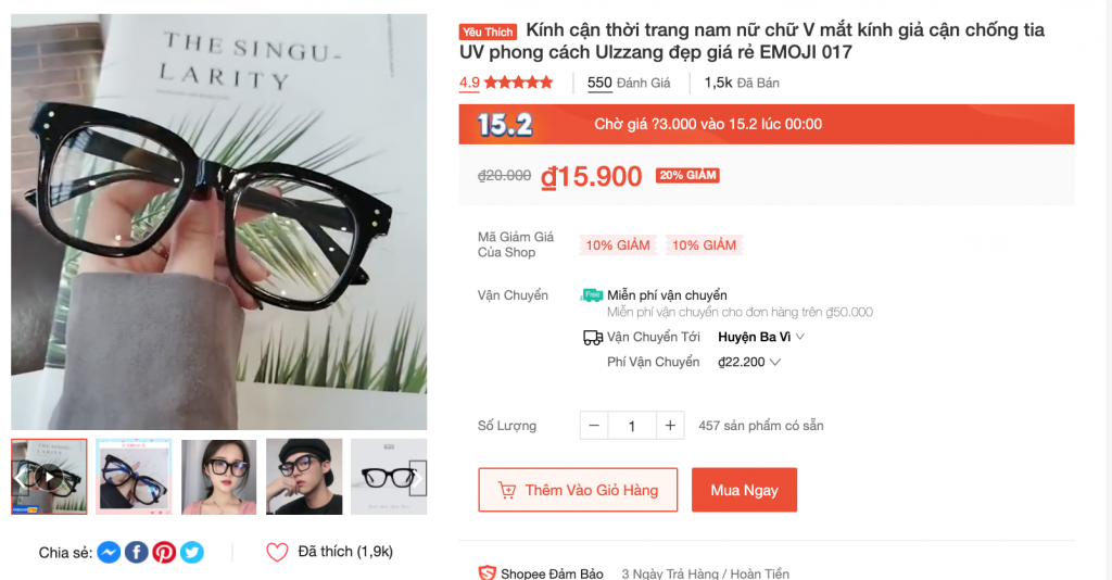 Sản phẩm trên Shopee