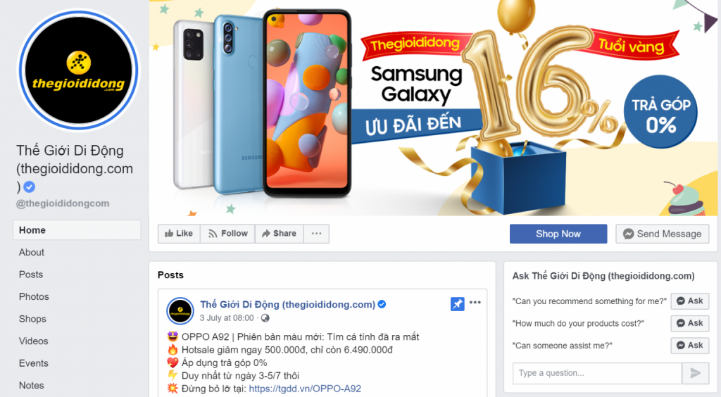 Chương trình quảng cáo trên mạng xã hội